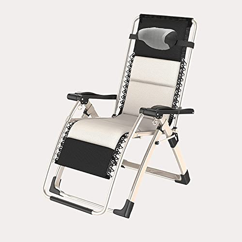 ASumPio Klappbare Liegen Klappstuhl Relaxsessel, Multifunktionaler Klappstuhl Aus Kohlenstoffstahl, Loungesessel Klappbett Verstellbare Liege Terrassenstühle Klappbarer Relaxsessel Mit Pille