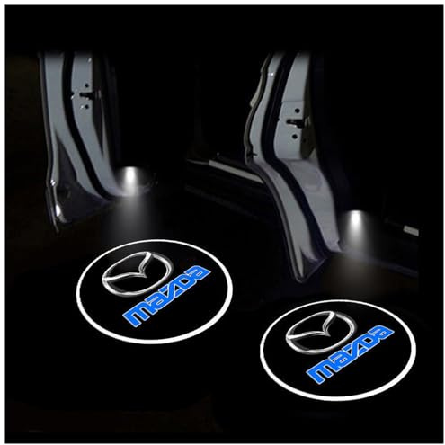 TVVXIO 2Pcs Car Welcome Door Light, Mazda MX5 2006-2014 MX-5 Car Door Light, LED Logo Projector Puddle Lights