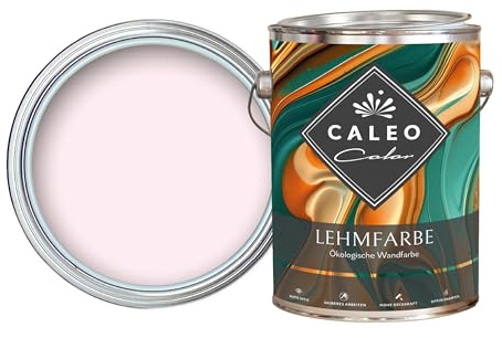 Caleo Color Lehmfarbe ZUCKERWATTE 5 Liter - ökologische Wandfarbe für Wohnzimmer und Co. - hoch deckend, tropffrei, geruchsneutral