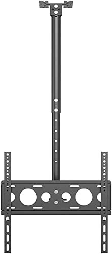 Soporte universal de TV para televisores de pantalla plana de 26 y 50 pulgadas, soporte de techo multifuncional para techos planos y techos inclinados