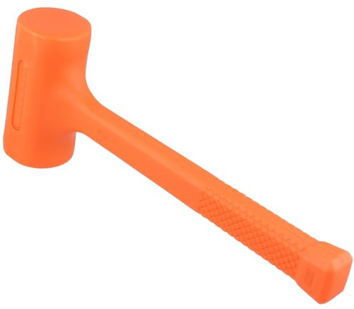 CHUENKUK 4 LB Blow Hammer, 360 x 135 mm Orange Gummihammer, 1,8KG Rebound Resistant Totschlaghammer für Installations, Montagearbeiten