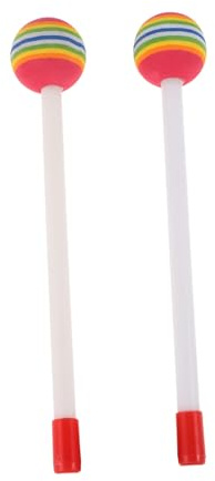 Toddmomy 2 Bunte Marimba Schlägel Kinder Trommelschlägel Aus Robustem Kunststoff Für Xylophon Glockenspiel Mit Rutschsicheren Griffen