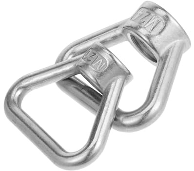 ROMISBABA 2 Pezzi Dado ad Anello in Acciaio Inossidabile e Fissaggio Filettato per Sollevamento Industriale Resistente alla Corrosione e Sicuro per Uso Marittimo e Rigging