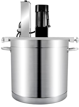 Frullatore automatico per alimenti da 20L/25L,frullatore per alimenti commerciale,raschietto per mescolare a 4 lame,macchina per friggere in padella con condimento per pentole calde,per marmellate 20L