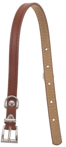 NUOBESTY Verstellbares Weiches Pu-Halsband für Katzen und Kleine Hunde Leichtes Halsband mit Schnalle Bequemer Sitz für Outdoor-aktivitäten S