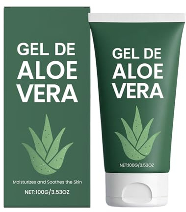 Gel facial hidratante y no graso, 100 g, gel facial y corporal suavizante para la piel seca y sensible, para hombres y mujeres, maquillaje diario, viajes, afeitado al aire libre