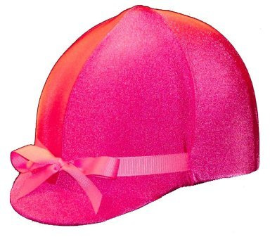 Equestrian Riding Helmet Cover - HOT Pink
