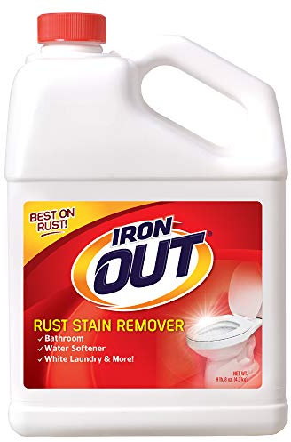 Iron OUT Powder Rust Stain Remover, Remove and Prevent Rust Stains in Bathrooms, Kitchens, Appliances, Laundry, and Outdoors, 9.5 Pound