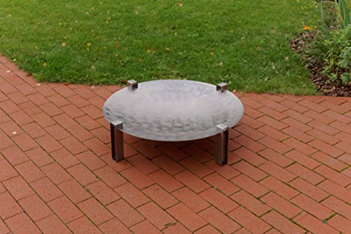 SvenskaV Design-Feuerschale Space aus Edelstahl, in verschiedenen Größen (80 cm)
