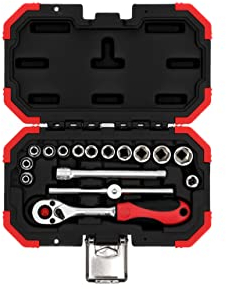 GEDORE red Steckschlüsselsatz, 16-teilig, Mit Umschaltknarre, Ratsche, Steckschlüssel, 1/4