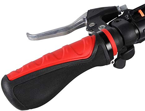 VGEBY Fahrradgriffe, Mountainbike Motorradgriffe Gummi-Lenkerendengriffe für Fahrradzubehör(Grün+Schwarz) (Schwarz+Rot)