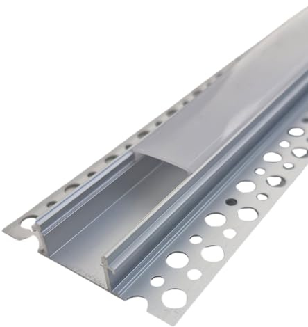 LED24.cc 3x 200cm (6m) LED Alu Unterputz Trockenbau Profil Z6214 inkl. Abdeckung Opal matt 2000mm LED Schiene