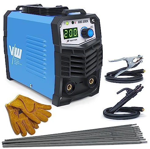 Elektroden Schweißgerät 200 A, MMA Inverter Schweissgerät, Elektroden ARC Welder, ARC200K Elektro Schweißgerät Set