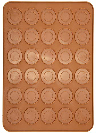 Stampi per Macarons 30 Tappetini per Macarons Formine per Macarons Stampi in Silicone per Macarons Stampo Antiaderente in Silicone 29.5 * 21.5 cm