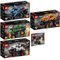 Lego Technic 5er Set: 42134 Monster Jam Megalodon, 42135 Monster Jam EL Toro Loco, 42149 Monster Jam Dragon, 42150 Monster Jam Monster Mutt Dalmatian & 30710 Kompaktlader