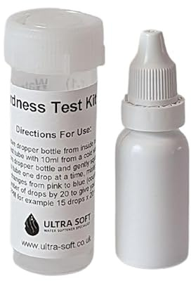 Water Hardness Test Kit for Water Softeners, Drinking Water & Water Testing, Drop by Drop Reagent Test Kit with Reading in PPM (Parts Per Million)