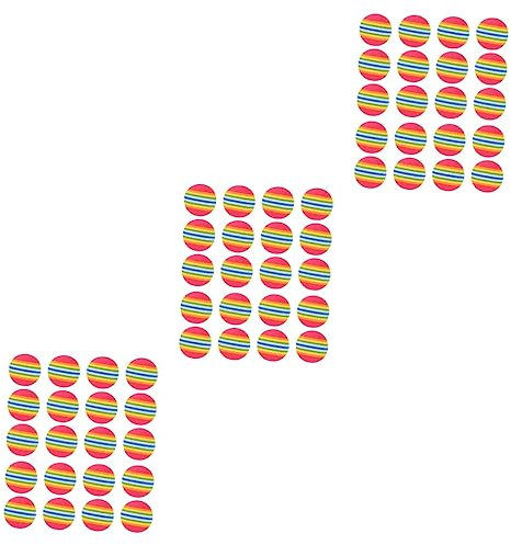 Yardwe 75 STK personenschutz Facilitation pezzettino Sports accesoories Schaum Indoor-Übung Distanz Bälle üben Spielzeug Golfzubehör Ball kauen Regenbogenkugel farbige Kugeln