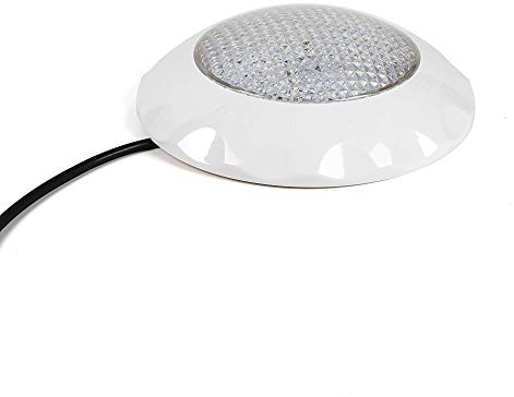 CLEADONG Unterwasser LED Licht, AC12V IP68 RGB Multi Farbwechsel Leuchten mit Fernsteuerung, Unterwasser Disco Beleuchtung Licht für Schwimmbecken Kunststoffmembranbecken Hydrotherapiebecken, 260*60Mm