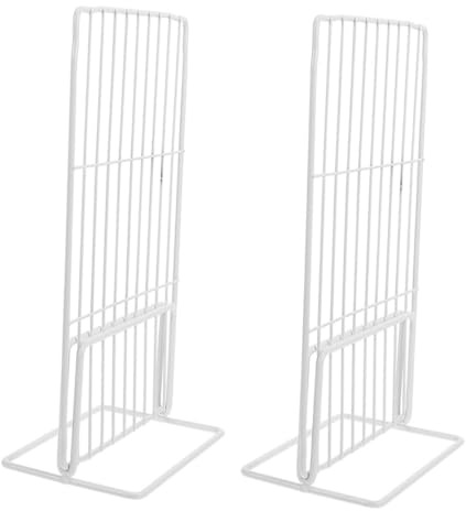 LAPYAPPE Séparateur de Congélateur Métallique Blanc 2pcs, Accessoire de Congélation Résistant à l'abrasion pour Garder Le Congélateur Organisé, pour Épiceries et Restaurants