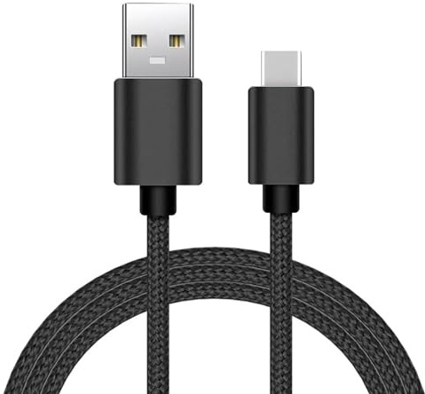 World biz USB C Charger Cable, 1M USB to USB C Cable, Braided USB A to USB C Phone Charger Cable for iPhone 15 (Standard Charging), Samsung S22/S21, Hua-wei, Pixel, i-Pad, Switch,More (Black)