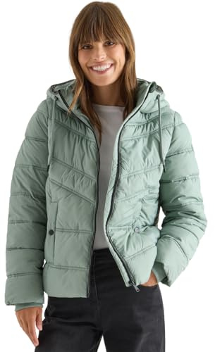 Cecil Steppjacke mit Kapuze smoke salvia M