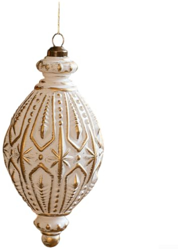 Adorno colgante de copo de nieve de plástico con acabado mate y diseño vintage para árboles de Navidad y uso estacional (F)