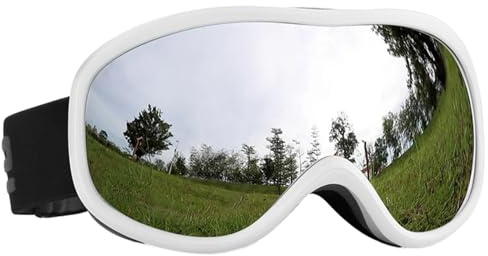 Wisylizv Wintermaske – Doppelschichtige Augenschutzbrille – Anti-Beschlag-Brille für Wintersaison | Zum Skifahren, Radfahren, Motorradfahren, Snowboarden und Dirt Bike
