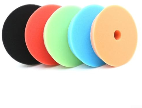Polierpad 125 mm, Schwammmaterial für Autopolieren, wiederverwendbare Polierscheibe zum Entfernen von Glas und Kratzern (B)