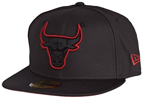 New Era Herren Caps/Fitted Cap Diamond Era Prene Chicago Bulls, Black, 7 3/8 - 59cm (L)