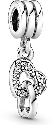 Pandora Damen -Bead Charms 925 Sterlingsilber zirkonia 791242CZ | Sterlingsilber und Zirkonia, Schmuck für Damen, mit Geschenk-Box, kompatibel mit PANDORA Moments