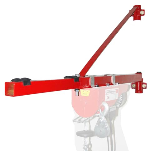 Schwenkarm Ausleger bis 600 kg Galgen bei 75 cm Länge oder 250 kg bei 110cm Länge für Seilwinde Flaschenzug Hebezug Elektroseilzug Vierkant Gerüstbefestigung Wandhalterung