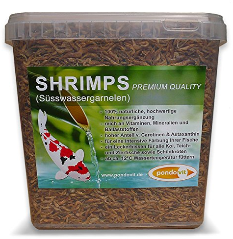 pondovit Shrimps - Premiumsnack Leckerei für Koi, 5 l