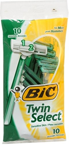 BIC Bic Twin Select Herren Razors, 10 Count (Packung zu 5)