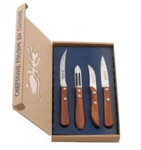 Couteau de cuisine LA FOURMI COFFRET X4 PALIS UTIL OFFICE+EPLUCHEUR+EPLUCHETTE+TOMATE code 2951