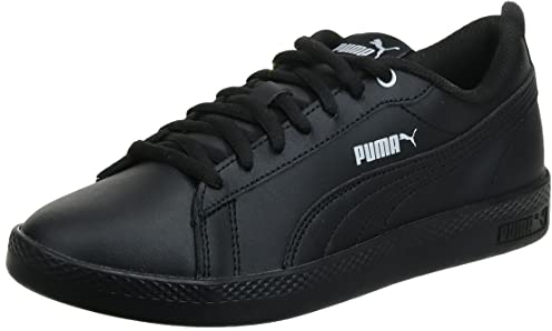 PUMA Smash Wns V2 L, Sneaker Donna, Nero Puma Black Puma Black, 40 EU