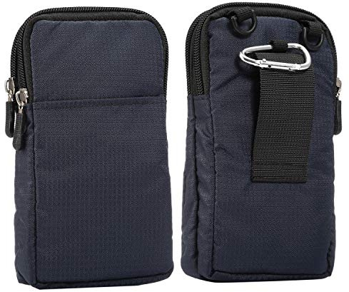 Mobiltelefonväska för Män, Hölster Midjeväska för Mobiltelefoner, 6,0 tum Universal Liten Smartphone-Bältespåse Clip Väska Kvinnor Handväska med Axelrem för Camping Resa Löpning