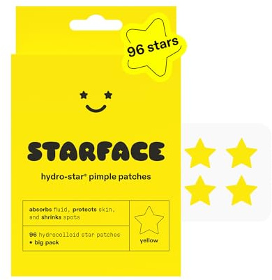 Starface Hydro-Star® Yellow Hydrocolloid Star-Shaped Pimple Patch, 96 ct