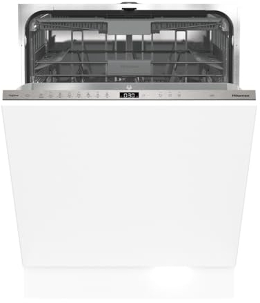 Hisense HV663C60 Lavastoviglie Built in, Classe C, 16 coperti, terzo cesto, 44db, 8 programmi, inverter, status light, partenza ritardata, total dry
