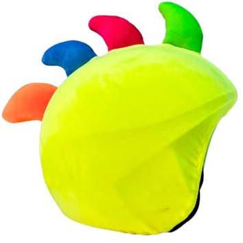 COOLCASC® Helmüberzug Universal - Kompatibel mit Fahrradhelm & Skaterhelm | Dehnbares Lycra passt auf jeden Helm, Einheitsgröße, personalisiere deinen Helm, einfach aufzuziehen, Geschenk Kinder