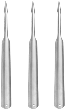 Pokinge 3Pcs Tea Needle Ice Cone Stainless Steel Break Ice Tool Metal Pointed Tea Needle Tea Knife Ice Crusher For Breaking Prying Tea Cake Brick