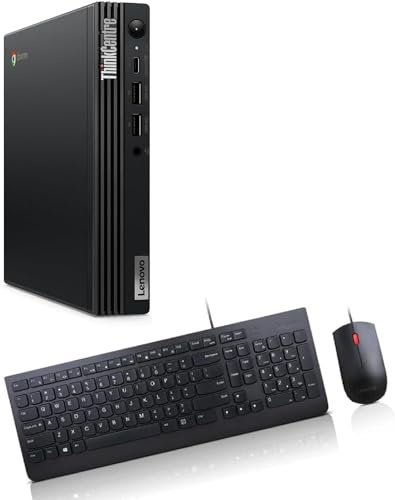 Lenovo THINKCENTRE M60q Mini PC i3-1215U 1,2 GHz RAM 8 GB-SSD 256 Go M.2 NVMe-WI-FI 6E-S.O. Chrome Black (12C60003IX) Marque