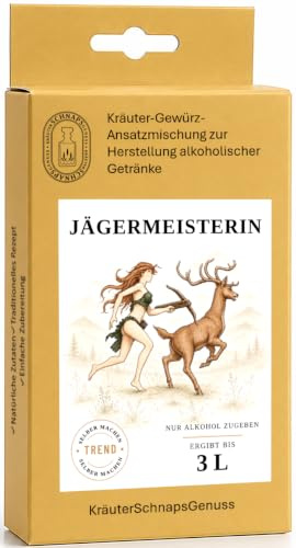 Ansatzmischung zum Selbermachen. 13 Varianten Likör, Kräuterlikör, Kräuterschnaps für jeden Geschmack (Jägermeisterin)