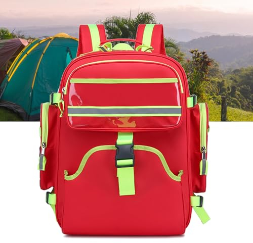 Joyfitness Erste-Hilfe-Rucksack, Erste Hilfe Notfallrucksack, Notfallrucksack Leer Rettungstasche, Rucksack für Erste HilfeNotfall-Trauma-Tasche für Zubehör (nur Tasche)