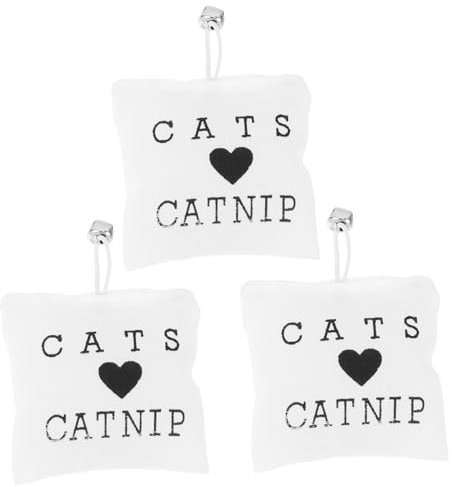 Kisangel 6stücke Katzenminze Spielzeug Catnip Säckchen Für Katzen Strapazierfähige Und Kratzfeste Kissen Spielzeug Zufälligem Stil