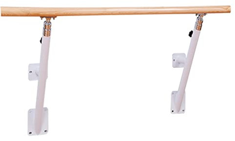 DLAZUM Ballettstange aus Stahl zur Wandmontage, höhenverstellbar 80–120 cm, geeignet für den Heimgebrauch/Tanzstudio/Fitnessstudio (2 m)