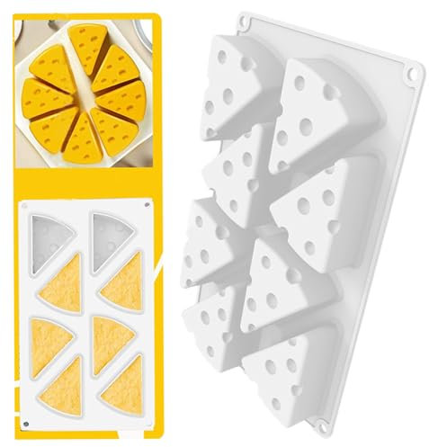 Vastsea Queso Molde de Pastel 3D Molde, Queso Moldes, Moldes para Tartas Mousse, para Repostería Chocolate Helado Home Baking