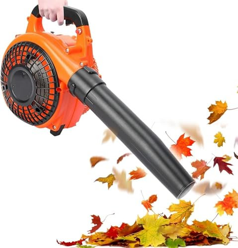 Souffleur de feuilles de jardin à essence sans fil, souffleur de neige portatif à 7000 tr/min, souffleur de feuilles à aspirateur de jardin puissant à 2 temps, réservoir d'huile 900 ml, pour nettoye