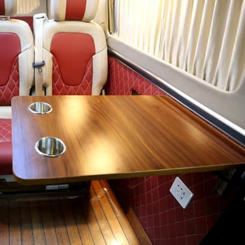 ZHAOBEIK Wohnmobil Tisch, an der Klapptisch Wand mit 2 Becherschlitzen, Leicht und Platzsparend, für Wohnmobile