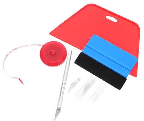SOLUSTRE Aplicador De Película Para Tintado De Ventanas Raspador Para Tapiz Autoadhesivo Kit De Herramientas Para Películas De Coche y Envoltura De Vinilo Para Aplicación De Esmaltes y Calc