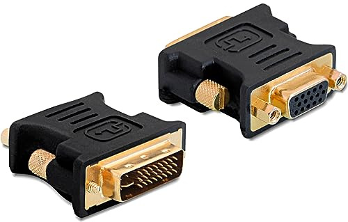 DeLock 65016 Adapter DVI-I (M) zu VGA (W), Schwarz